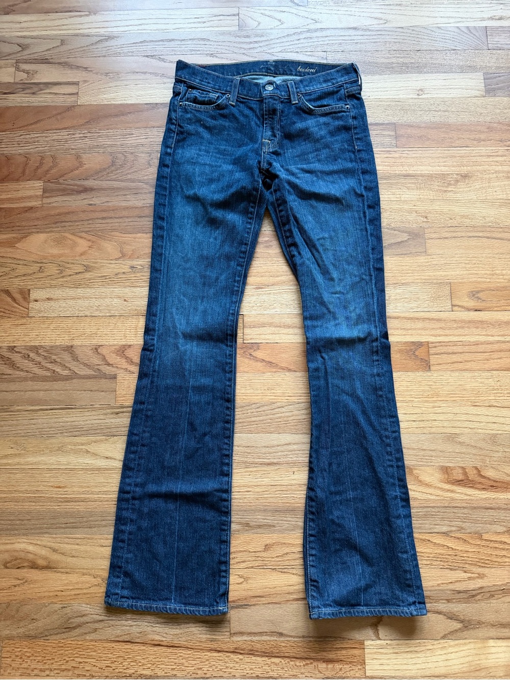 7 For All Mankind Low Rise Bootcut Jeans Size 28